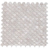 See Elysium - Pearl White Scale 11.75 in. x 11.75 in. Pearl Scale Mosaic