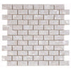 See Elysium - Pearl Large Brick 11.75 in. x 11.75 in. Pearl Brick Mosaic