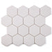 Elysium - Hexagon 3" x 3" Marble Mosaic - Thassos Polished