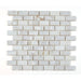 Elysium - Diana Brick Calacatta 11.75 in. x 11.75 in. Marble Mosaic