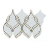 See Elysium - Prestige Pearl Thassos 7.5 in. x 11.75 in. Marble and Pearl Mosaic