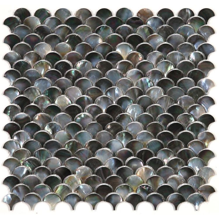 Elysium - Pearl Black Scale 11.75 in. x 11.75 in. Pearl Scale