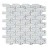 See Elysium - Aztec White 10.25 in. x 11.25 in. Marble Mosaic