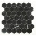 Elysium - Hexagon 2" x 2" Marble Mosaic - Marquina Polished