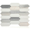 See Elysium - Elongated Hex 11.75 in. x 15 in. Marble Mosaic - Blue New