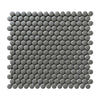 See Elysium - Penny Round 11.5 in. x 12.25 in. Porcelain Mosaic - Dark Grey Grip