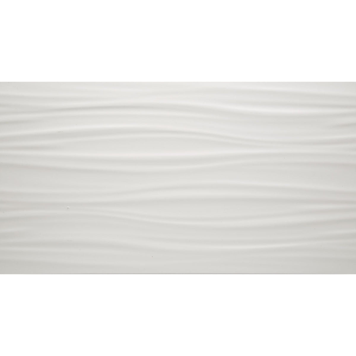 Arizona Tile - 3D Series - 12&quot; x 22&quot; Ceramic Tile - White Ribbon