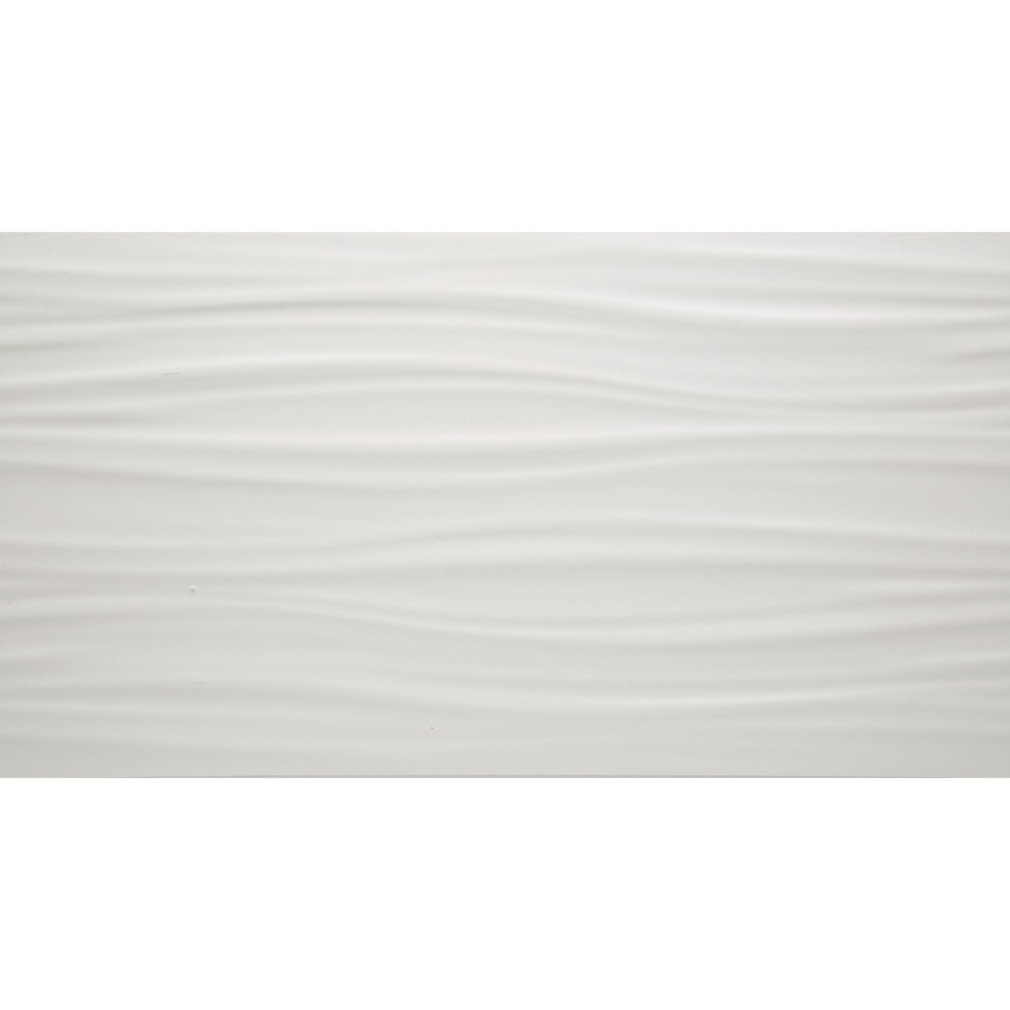 Arizona Tile - 3D Series - 12" x 22" Ceramic Tile - White Ribbon