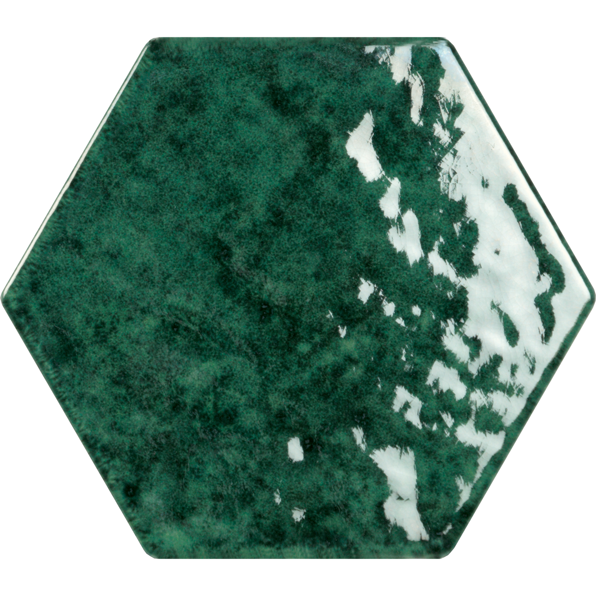 Tesoro - Esamarine Collection Ceramic Hex Tile - Glossy Verde