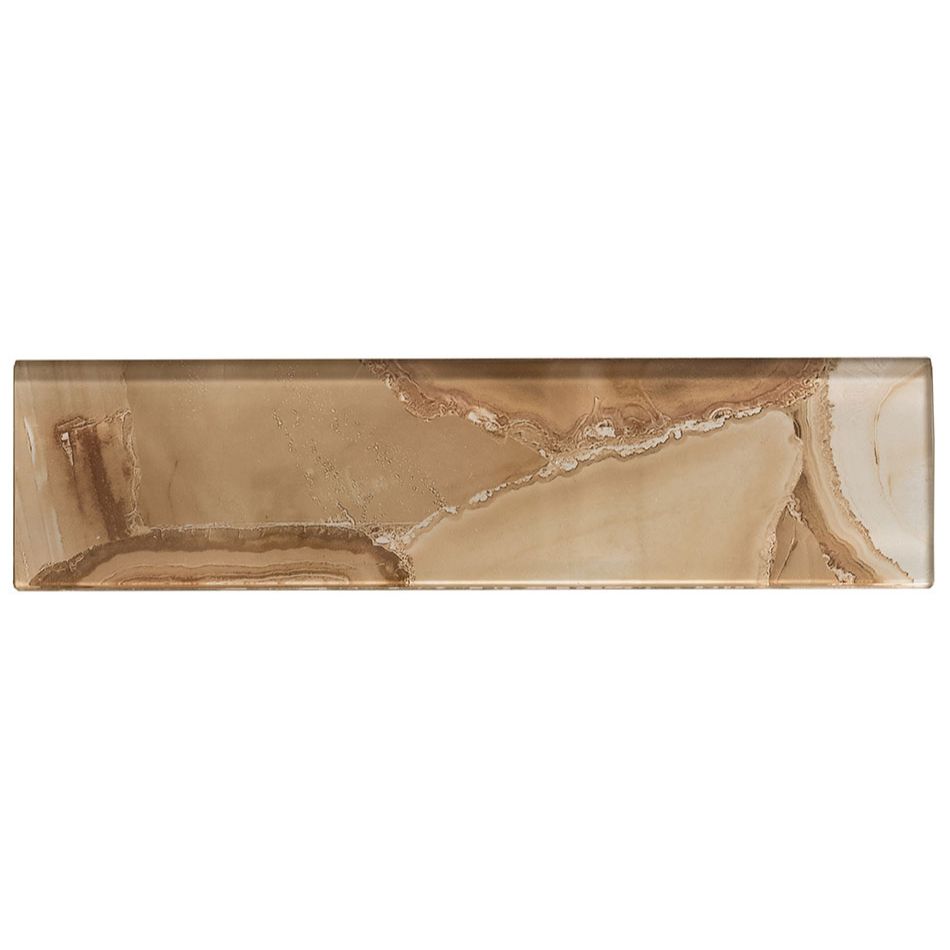 Bellagio - Magical Forest Collection - 3&quot; x 12&quot; Glass Subway Tile - Cinnamon House