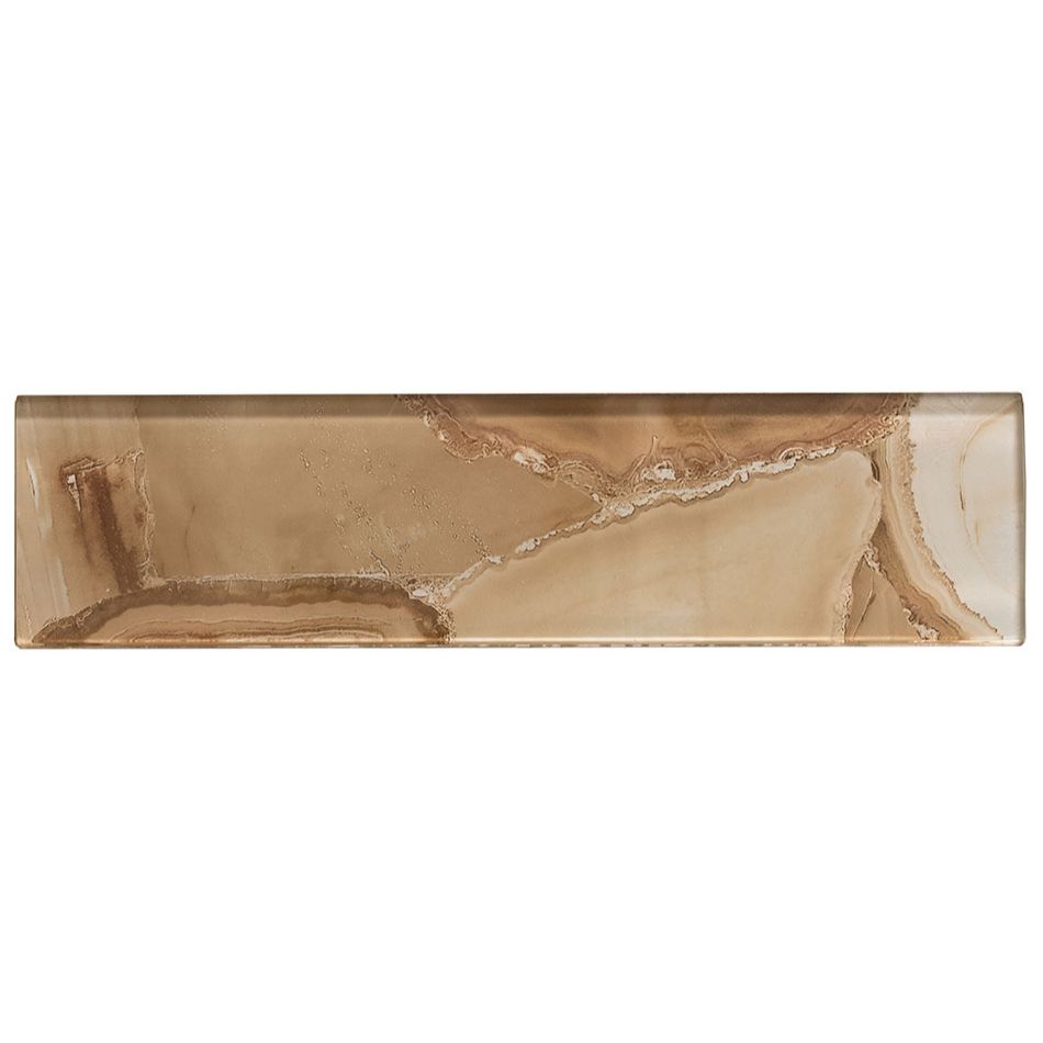 Bellagio - Magical Forest Collection - 3" x 12" Glass Subway Tile - Cinnamon House