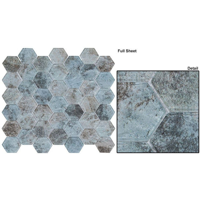 Bellagio - Wintour Castile Collection - Glass Mosaic - Leeds Garden Hex