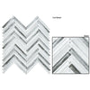 See Bellagio - Himalayan Arches Glass Herringbone Mosaic - Makalu Peak