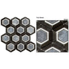 See Bellagio - Sky Light Collection Stone Hex Mosaic -  Velvet Periwinkle