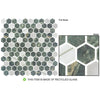 See Bellagio - Aragon Hills Collection Glass Hex Mosaic - Lodge Clover