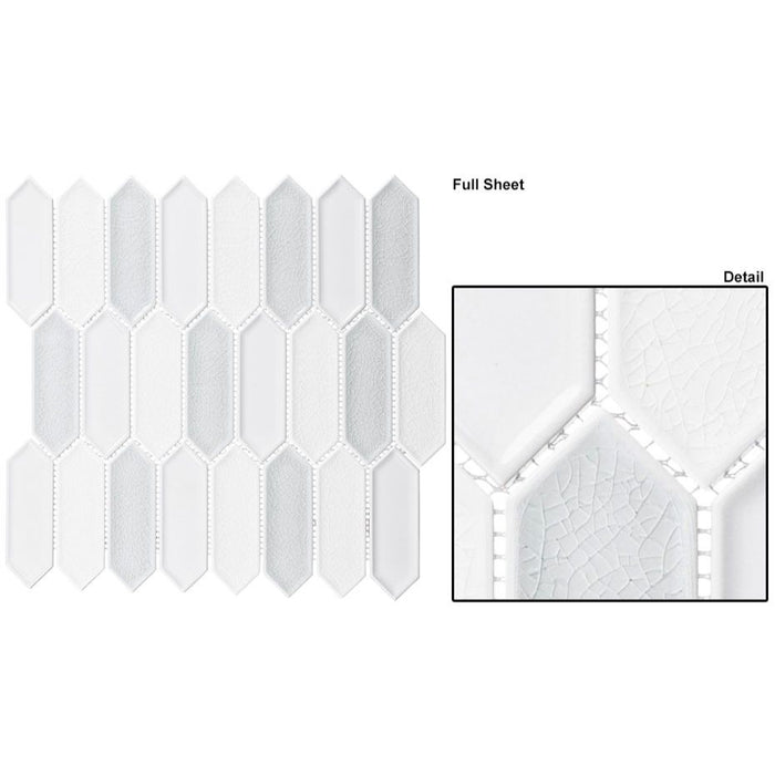 Bellagio - Decko Collection - Glass Picket Mosaic - Modern Paquin