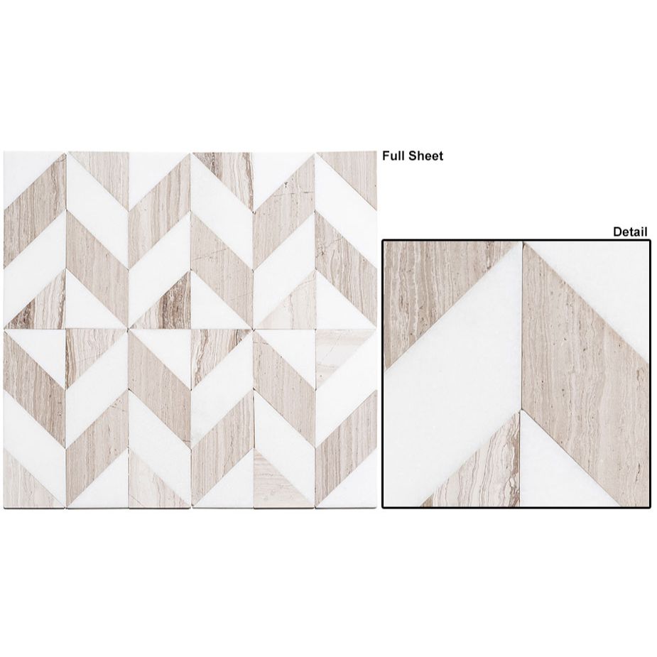 Picassa Collection - Marble Mosaic - Paloma Taupe