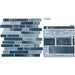 Frost Plaza Collection - Glass Brick Mosaic - Admiral Blue