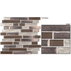 See Bellagio - Frost Plaza Collection - Glass Brick Mosaic - Sateen Estate