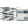 See Bellagio - Beveled Castle Collection - Glass Brick Mosaic - Azure Gardens