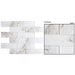 Michelangelo Collection - 2" x 6" Glass Brick Mosaic - Basilica Lorenzo