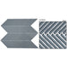 Bellagio - Viola Capri Collection - Glass Herringbone Mosaic - Villa Jovis