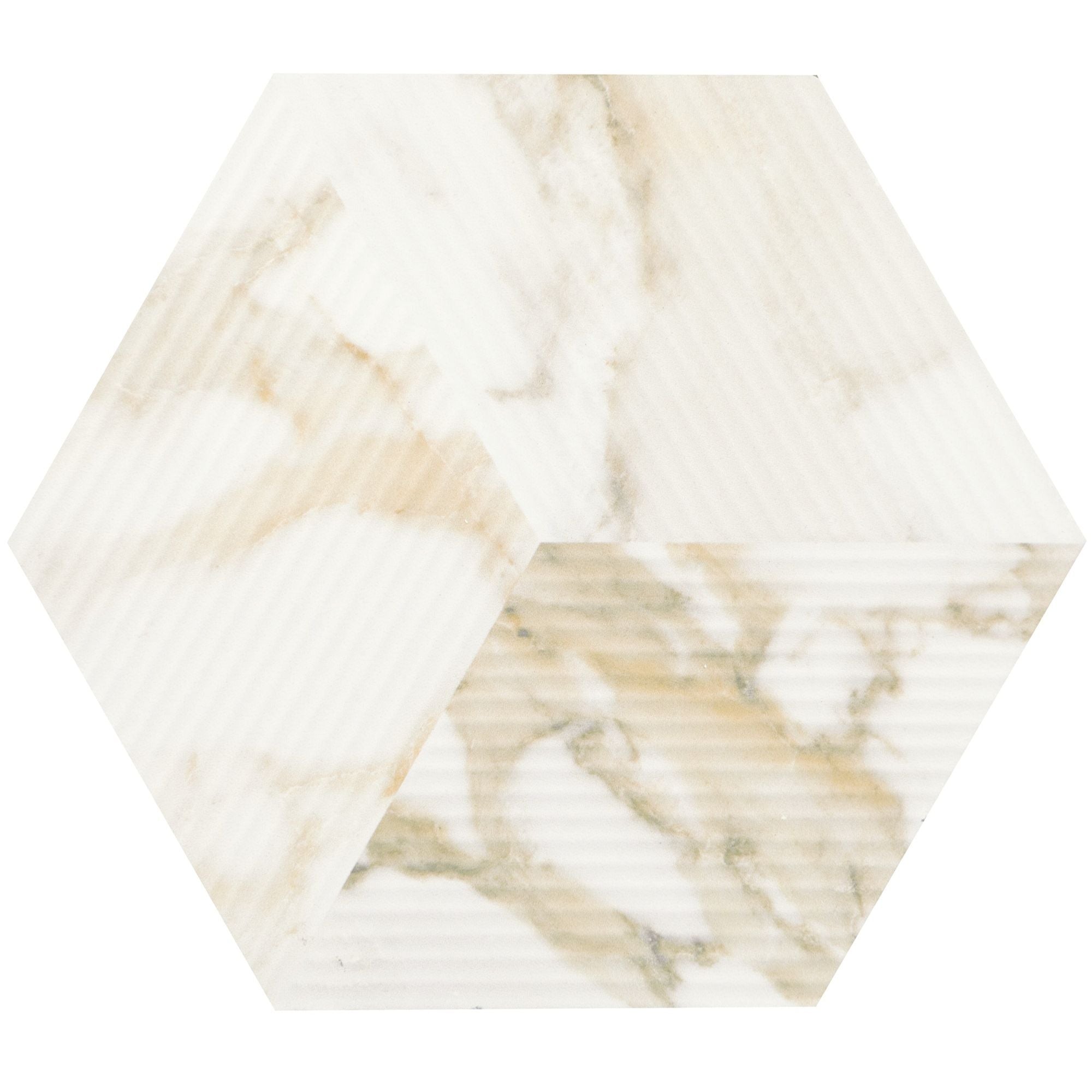 Daltile - Divinium 8 in. x 9 in. Porcelain Hexagon Tile - Nova