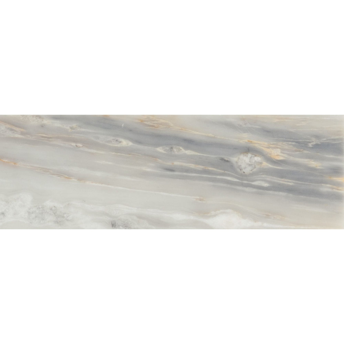 Daltile - Gamma 4 in. x 12 in. Natural Stone Tile - Honed Azure