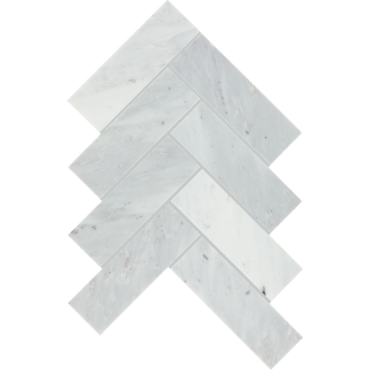 Daltile - Gamma 2 in. x 6 in. Natural Stone Herringbone Mosaic - Mystic