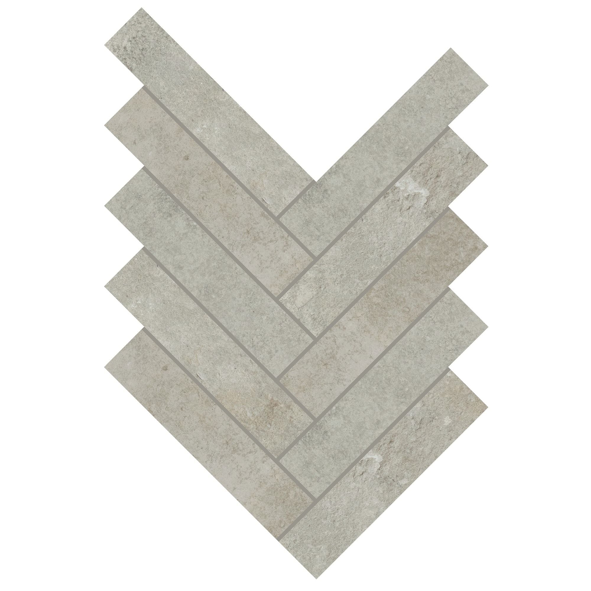 Daltile - Rekindle 2 in. x 6 in. Colorbody Porcelain Mosaic - Light Grey