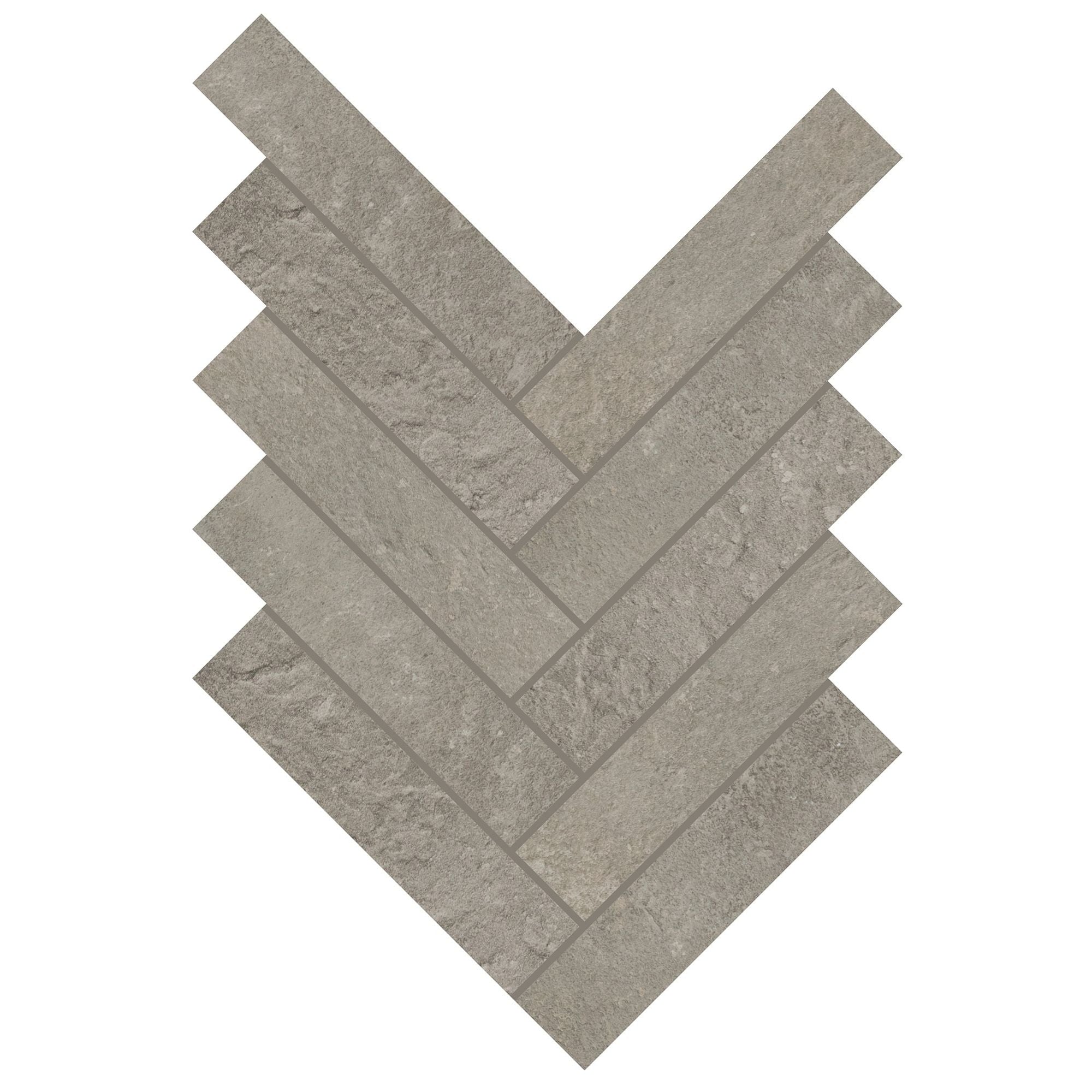 Daltile - Rekindle 2 in. x 6 in. Colorbody Porcelain Mosaic - Medium Grey