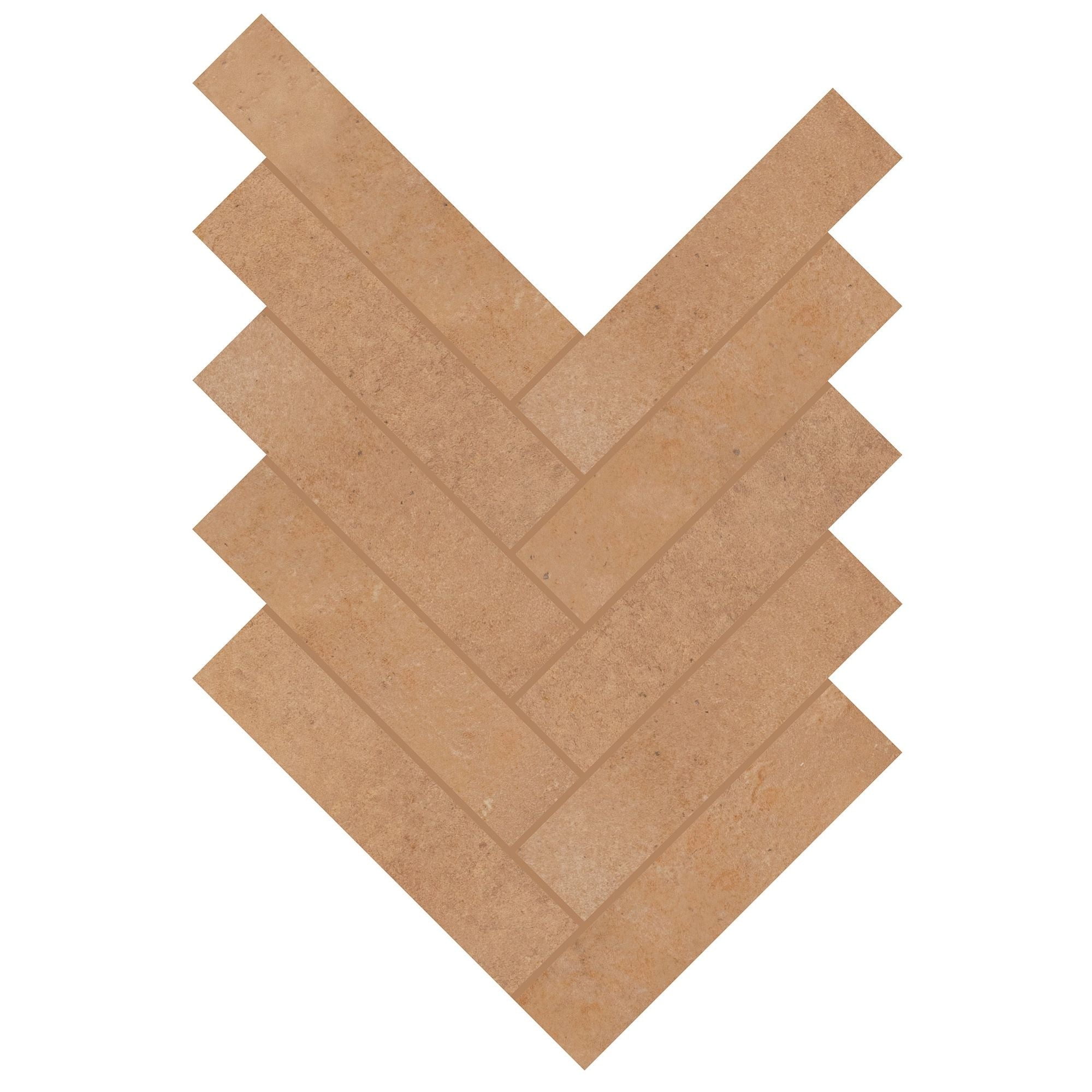 Daltile - Rekindle 2 in. x 6 in. Colorbody Porcelain Mosaic - Terracotta