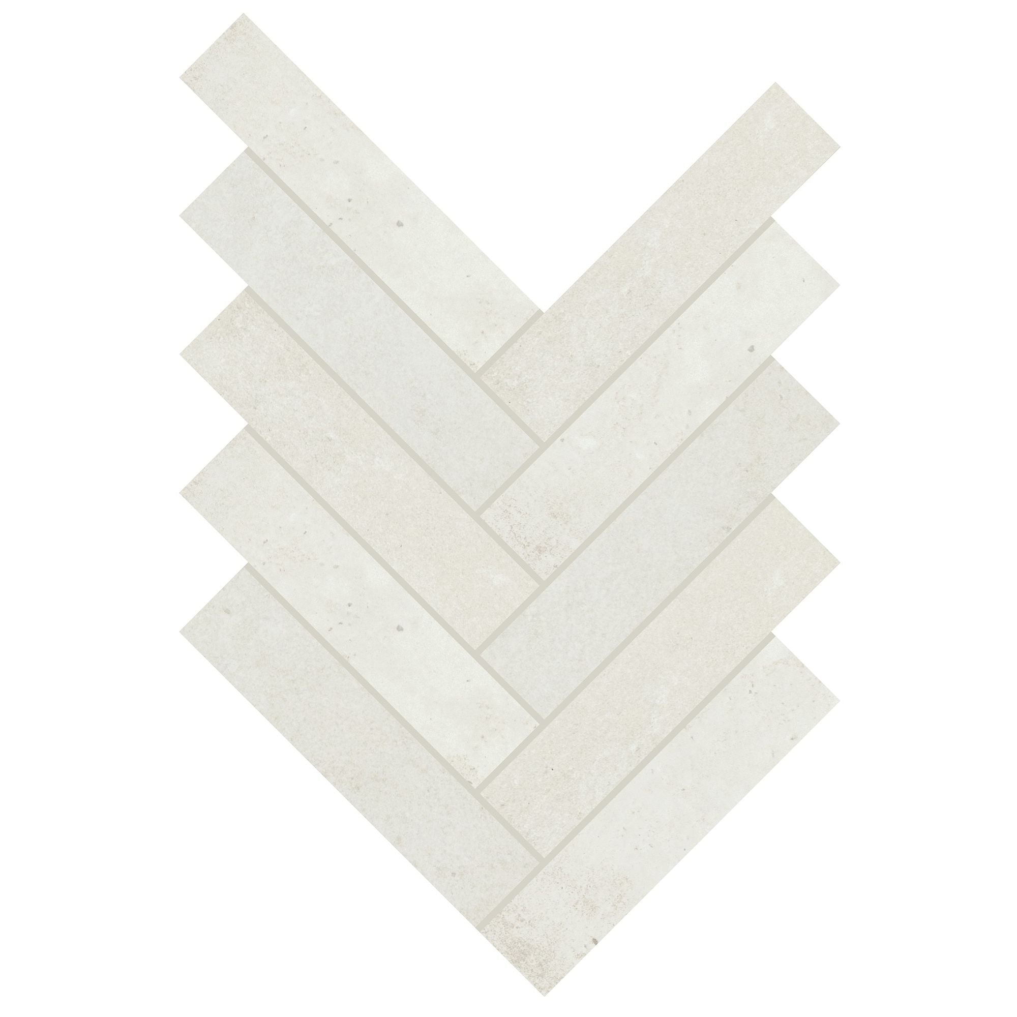 Daltile - Rekindle 2 in. x 6 in. Colorbody Porcelain Mosaic - White