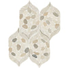 See Daltile - Pebble Oasis Natural Stone Mosaic - Petal Pebble - Seashell