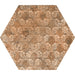 Tesoro - Abadia Hex Collection 9" x 10" Porcelain Hex Tile - Deco