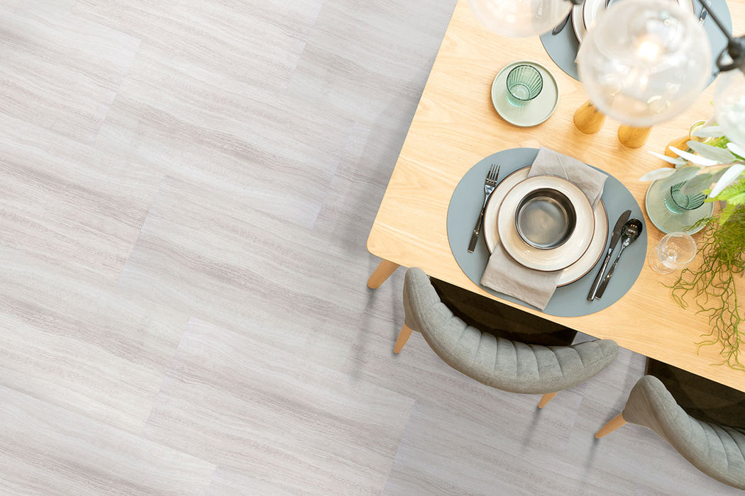 MSI - XL Trecento Collection - 18 in. x 36 in. Luxury Vinyl - White Ocean - Installed